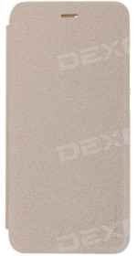 Nillkin Sparkle series Flip-book for Mi 6, synthetic leather, gold
