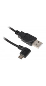 Cable microUSB DEXP (2.1A, 1m, black) [MU100SARBl]