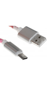 Cable USB-C Schitec (1.5A, 1m, white/pink) [UC081 - 1168741]
