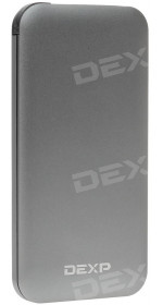 Power bank 8000 mAh  DEXP HC M8 (2.1A, USB, microUSB, 8pin adapter, met., All cable, Li-pol)