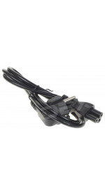Cable CEE 7/7 (M) - IEC 320 C5 (M), 1m, DEXP [HPC75100-0,26] 0,26mm2.; black