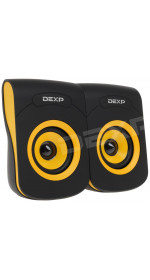 2.0 speakers Dexp R160 (black+yellow)