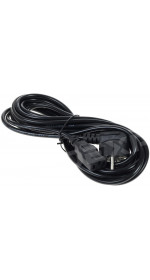 Cable CEE 7/7 (M) - IEC 320 C13 (M), 5m, DEXP [HPC713500-0,26] 0,26sq.mm.; black