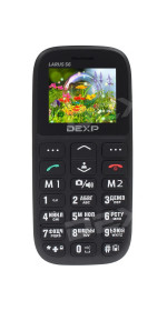 Feature phone DEXP Larus S6 1.8'' Black GSM/2SIM/128x160/0.08Mp/MicroSD/BT/FM/Dock/800mAh