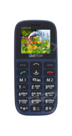 Feature phone DEXP Larus S6 1.8'' Blue GSM/2SIM/128x160/0.08Mp/MicroSD/BT/FM/Dock/800mAh