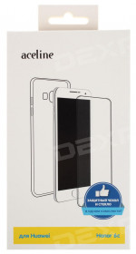 Aceline TCG-012 Cover + Protective glass for 6C, plastic + silicone, transparent