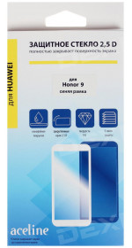 Protective glass Aceline Honor 9, full screen, blue frame, 2,5D (HH9-202)