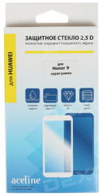 Protective glass Aceline Honor 9, full screen, gray frame, 2,5D (HH9-201)