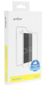 Aceline TCG-009 Cover + Protective glass for 8, plastic + silicone, transparent