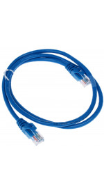 Patch cord UTP,5e, stranded, 1m, DEXP (HtsPcUSt5E010B), blue
