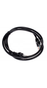 Patch cord UTP,5e, stranded, 1m, DEXP (HtsPcUSt5E010Bl), black
