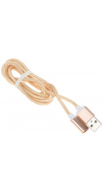 Cable microUSB DEXP (2.1A, 1m, gold) [DMMG010G]