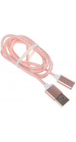 Cable microUSB DEXP (2.1A, 1m, rose gold) [DMMG010RG]