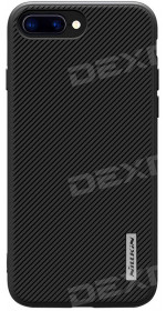 Nillkin Eton cover for iP 7/8 plus, synthetic leather, built-in metal plate / holder, black