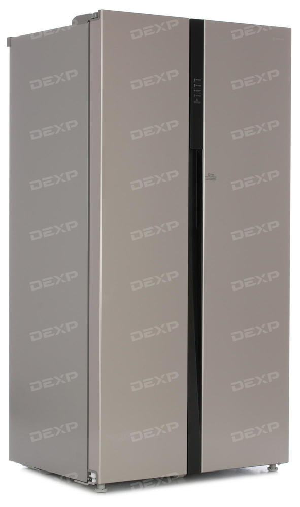 Refrigerator DEXP SBS510M silver