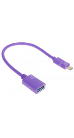 OTG Cable USB-C DEXP (USB 3.0, 0.15m, purple) [OUC015P]