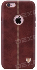 Nillkin Englon Series cover for iP6 ??plus / 6s plus, synthetic leather, built-in metal plate / holder, brown
