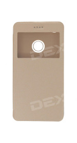 Aceline New Case PCB-059 flip book for Note 5A Prime, gold