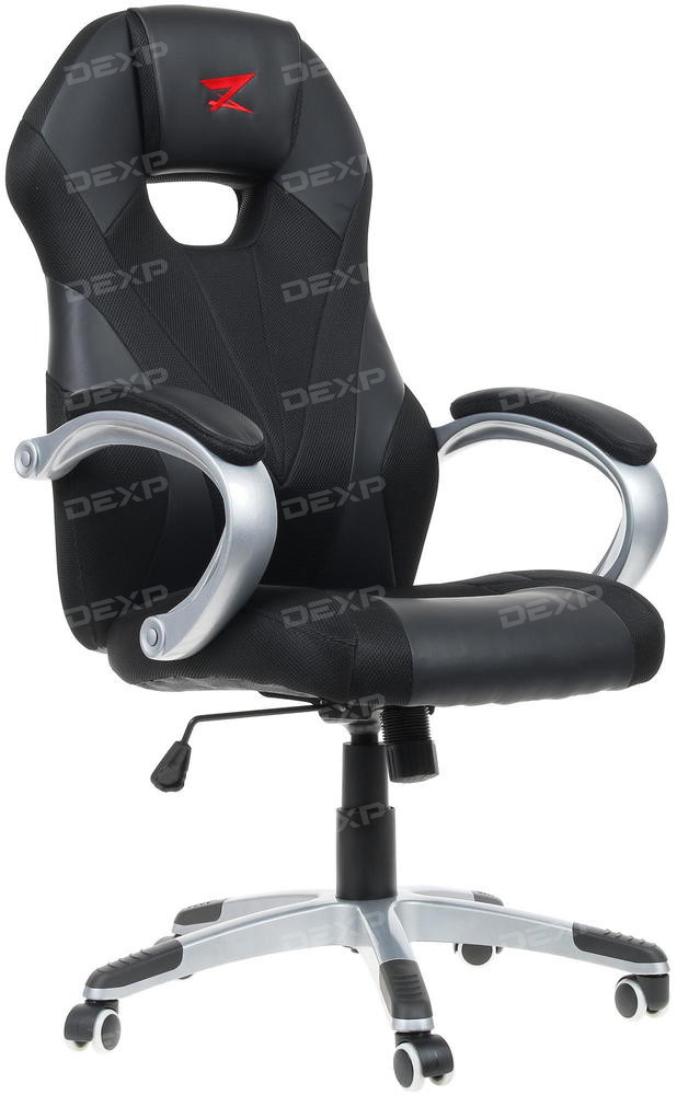 Gaming Chair  ZET Gun Shield 10-x [ Polyurethane/mesh, up to 120 kg, Black 8313]