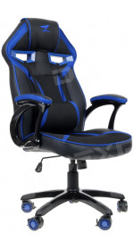 Gaming Chair  ZET Gun shield 20-x [ Polyurethane/mesh, up to 150 kg, Blue 8312]