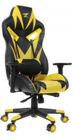 Gaming chair ZET Chaos Guard 100-x [polyurethane/mesh, 150kg, black-yellow 8311]