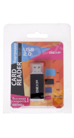 Card-readerDexp RM-01 [SD/MS/TF/M2/MicroSD] Black