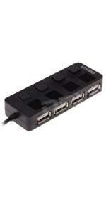 USB2.0 HUB 4-port DEXP [BT4-09] (ATH-08) black
