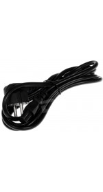 Cable CEE 7/7 (M) - IEC 320 C5 (M), 2m, DEXP [HPC75200-0,75] 0,75sq.mm.; black