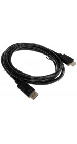 Cable DisplayPort (M) ? HDMI (M), 3,0m., DEXP [CDmHmBWi300]; black