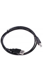 Cable USB 2.0 A (M) - USB B (M), 1m, DEXP [UamUbmBSi100V2] black