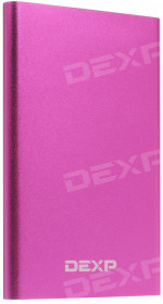 Power bank DEXP SLIM AL 4000 mAh (1A, aluminum case, pink) [PJT-NDY019 P]