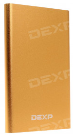 Power bank DEXP SLIM AL 4000 mAh (1A, aluminum case, gold) [PJT-NDY019 ChG]