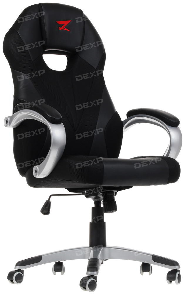Gaming Chair  ZET Gun Shield 10 [ Polyurethane/mesh, up to 120 kg, Black 8313]