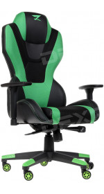 Gaming Chair ZET Chaos guard 200 [ Polyurethane/mesh, up to 150 kg, Green 8198]