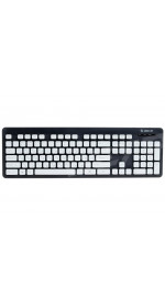 Wired keyboard DEXP K-2001BU Grey/White USB