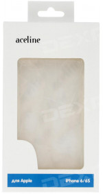 Aceline TC-002 cover for iP 6 / 6S, plastic + silicone, transparent
