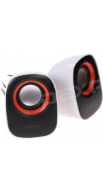 2.0 speakers Dexp R110 (white)