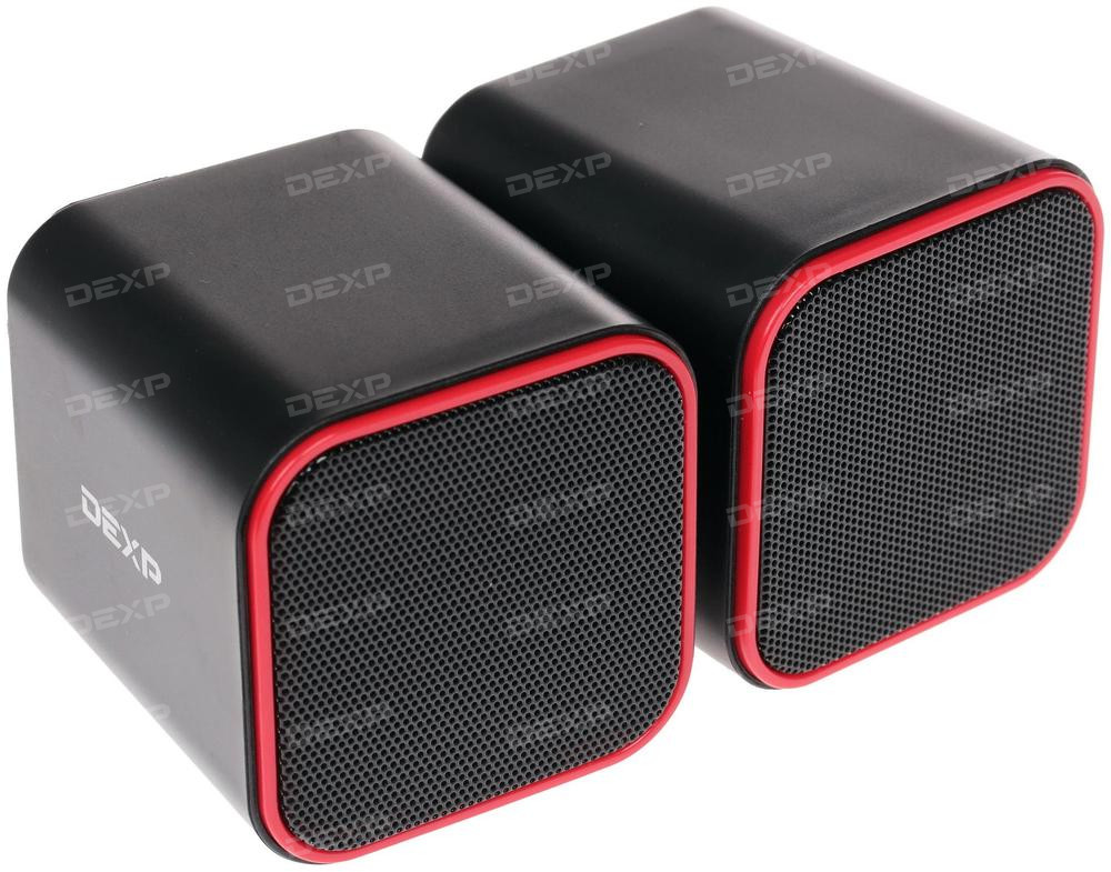 2.0 speakers Dexp R170 (black+red)