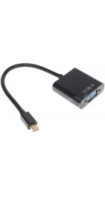 Adaptor Mini DisplayPort (M) ? VGA (F), FinePower [AmDmVfBWi]; black