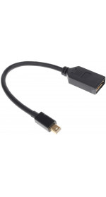 Adaptor Mini DisplayPort (M) ? DisplayPort (F), FinePower [AmDmDfBWi]; black