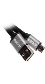 Cable micro USB (M) - USB (M), 1m, DEXP [MIUUF100RevB] 2A; black