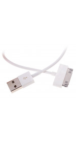 Cable 30 pin - USB (M), 1.5m, DEXP [U3WST150] 1,5A; white