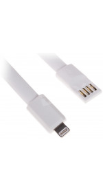 Cable 8 pin - USB (M), 0.22m, DEXP [U8WF022] 2A; white