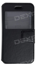 Aceline universal flip book, size L, 4.3-4.8 ", synthetic leather, black
