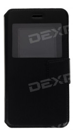 Aceline universal flip book size XXL, 5.2-5.5 ", synthetic leather, black