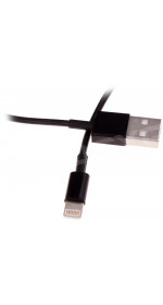 Cable 8 pin (M) - USB (M), 1.5m, DEXP [U8BST150] 1,5A; black