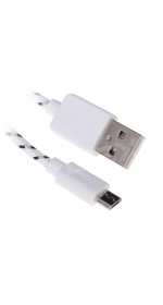 Cable micro USB (M) - USB (M), 1.5m, DEXP [UMWSI150M] 1,5A; white
