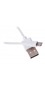 Cable 8 pin (M) - USB (M),1m, DEXP [U8WSI100MFI] MFI; 2A; white