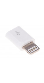 Adaptor micro USB (F) - 8 pin (M) DEXP [HAM8SIW] white
