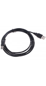 Cable USB 2.0 A (M) - USB B (M), 2m, DEXP [UamUbmBSi200V2] black